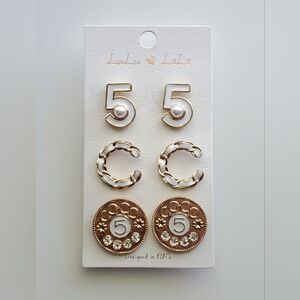 Fashion Earring Studs - Set of 3